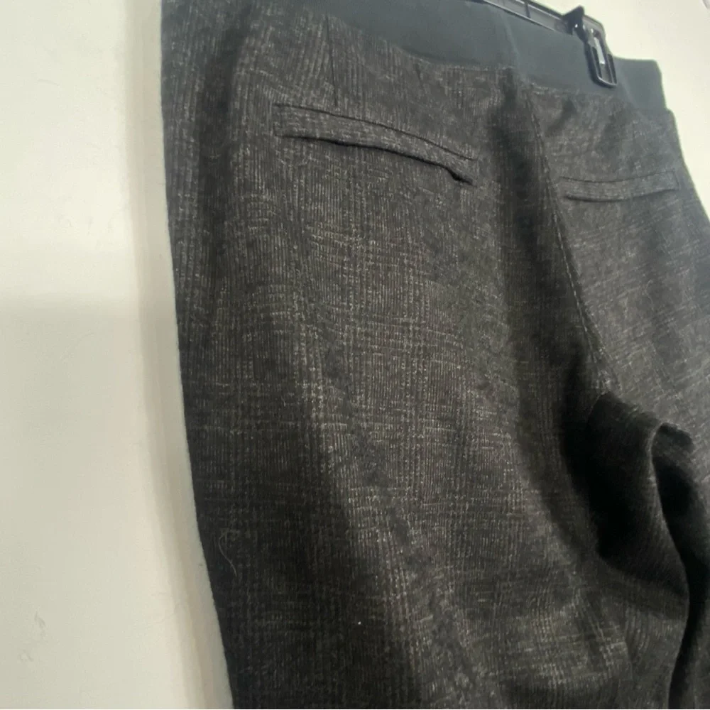 JOHN VARVATOS Zip Pocket Jogger Pant Size Medium Gray Plaid Sweatpants